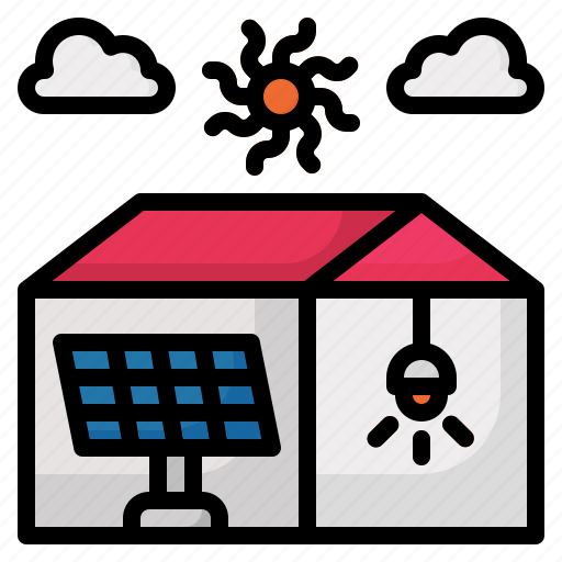 Solar, house, cell, home, ecology icon - Download on Iconfinder