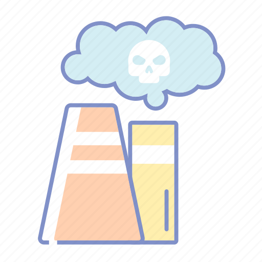 Ecology, air, pollution, environment, factory, industrial, poisoned icon - Download on Iconfinder