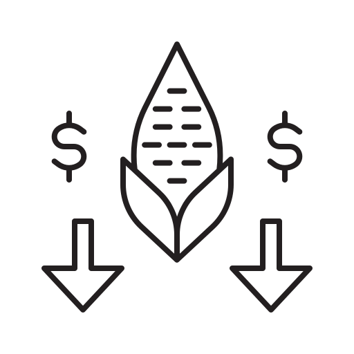 Inflation, business, plant, graph, garden, corn, farming icon - Free download