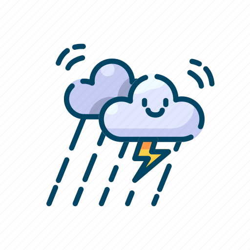 Rainy, rain, cloud, water, storm, weather icon - Download on Iconfinder