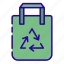 recycle, recycling, recycle bag, ecology, bag, reuse, shopping, environment, no waste 