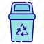 recycle bin, recycle, bin, waste, recycling, eco, ecology, trash, garbage 
