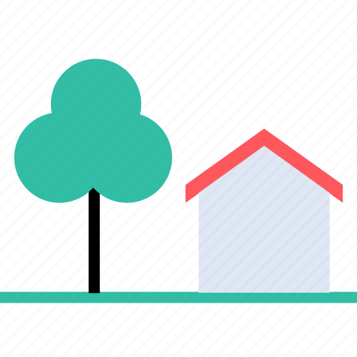 Ecology, environment, house, nature, outside, tree icon - Download on Iconfinder