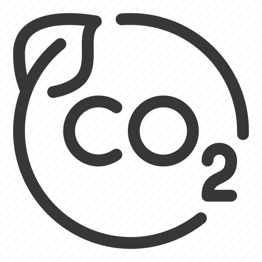 Co2, carbon, dioxide, circle, leaf, ecology icon - Download on Iconfinder