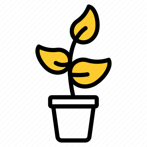 Plant, pot, flower, leaf, ecology icon - Download on Iconfinder