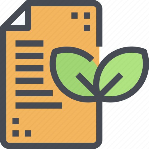 Document, eco, extension, file, page, paper icon - Download on Iconfinder