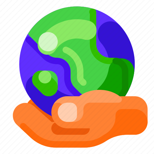 Earth, ecology, environmental, hand, nature, with icon - Download on Iconfinder