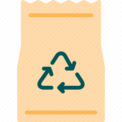 Recycle, reusable, arrow, paper, bag icon - Download on Iconfinder