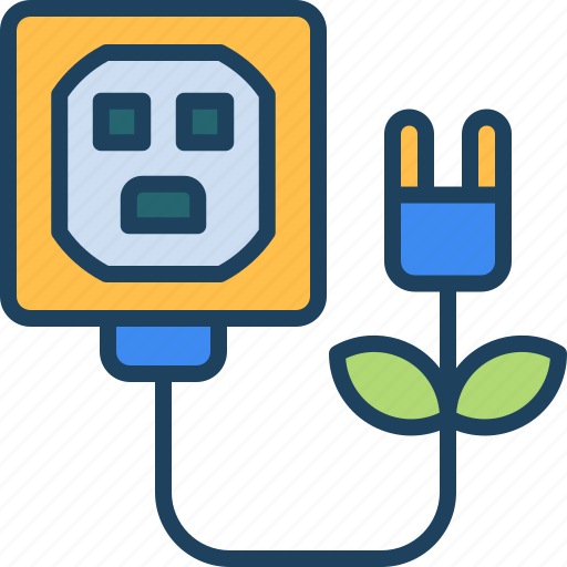 Socket, plug, eco, energy, power icon - Download on Iconfinder