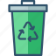 bin, can, garbage, recycle, recycling, trash 