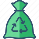 bag, garbage, recycle, recycling, sack, trash