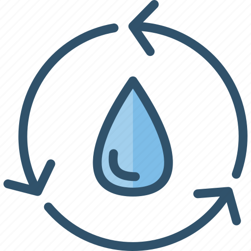 Cycle, recycle, recycling, reuse, water icon - Download on Iconfinder