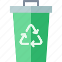 bin, can, garbage, recycle, recycling, trash