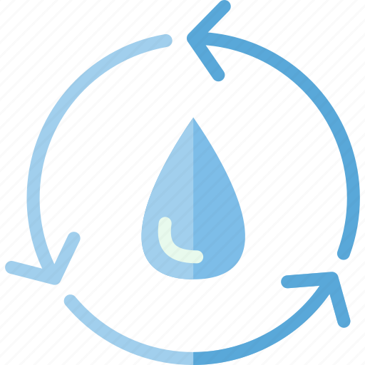 Cycle, recycle, recycling, reuse, water icon - Download on Iconfinder