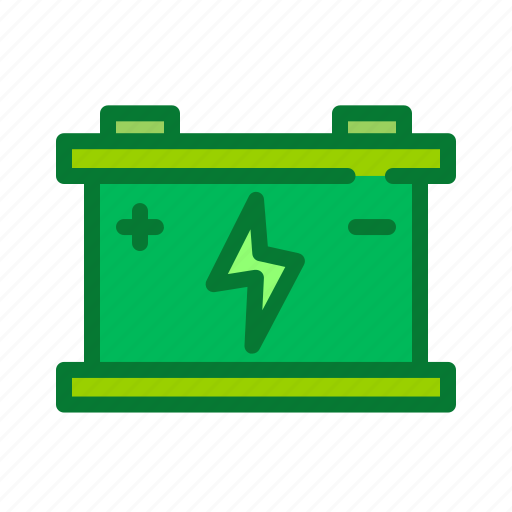 Battery, eco, energy, power, storage icon