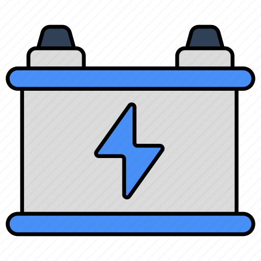 Car battery, rechargeable battery, energy storage, energy accumulator, battery charging icon - Download on Iconfinder