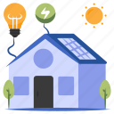 solar home, solar house, homestead, residence, accomodation