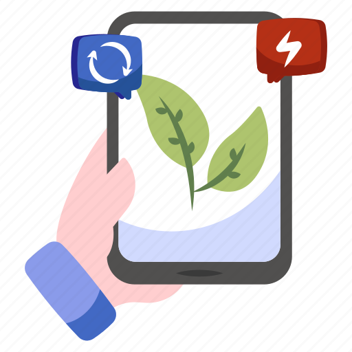Mobile leave, mobile eco, mobile ecology, eco app, online leave icon - Download on Iconfinder