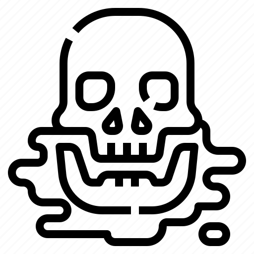 Pollution, contamination, smoke, toxic, skull, death, danger icon - Download on Iconfinder