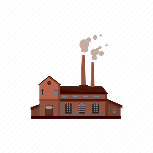 Building, cartoon, factory, industrial, industry, plant, power icon - Download on Iconfinder