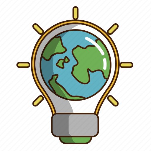 Eco light, ecology, green, light, light earth icon - Download on Iconfinder