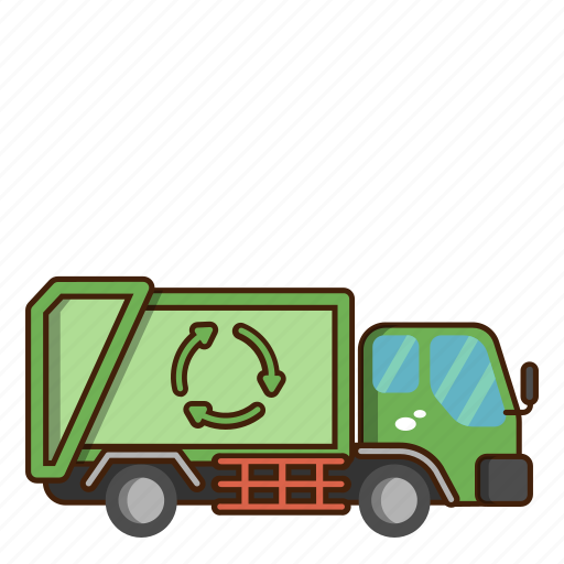 Ecology, garbage truck, green, nature, recycle icon - Download on Iconfinder
