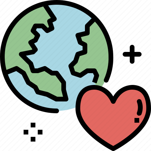Care, earth, globe, heart, love, planet, save the earth icon - Download on Iconfinder