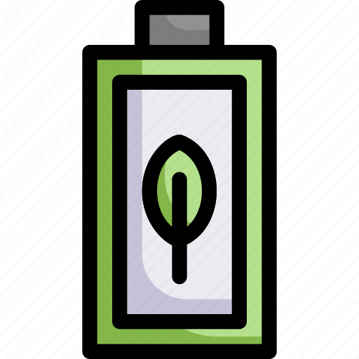 Battery, charge, eco, ecology, electric, energy, nature icon - Download on Iconfinder