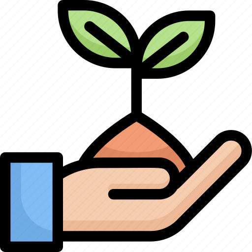 Eco, ecology, energy, green, growth, nature, plant on hands icon - Download on Iconfinder