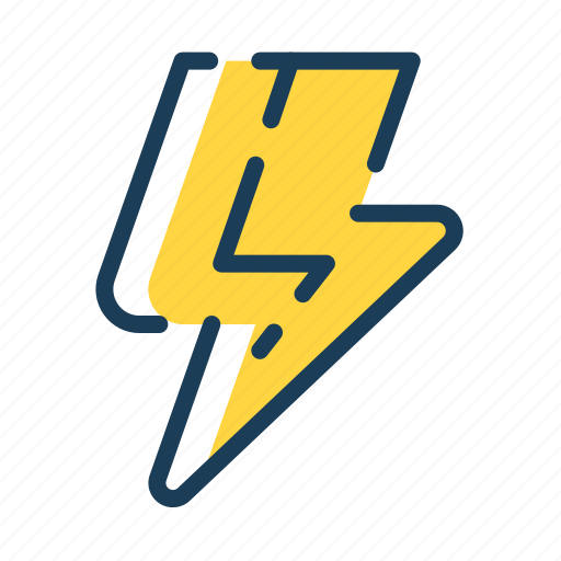 Electric, power, lightning, thunder, bolt, weather, electricity icon - Download on Iconfinder