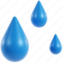 rainwater, 3d illustrations, 3d icons, water, bottle, drop, ocean, drink, glass 