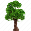 tree, nature, plant, decoration, green, ecology, leaf, 3d icons, 3d illustrations 