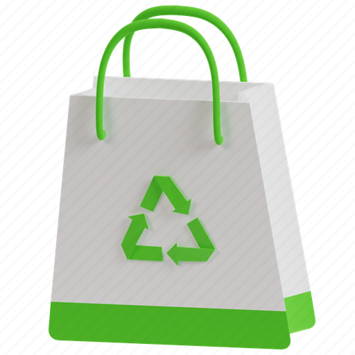 Paper, bag, 3d illustrations, 3d icons, shopping, recycle, business 3D illustration - Download on Iconfinder