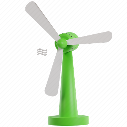 Windmills, wind, ecology, energy, ecologic, nature, 3d illustrations 3D illustration - Download on Iconfinder