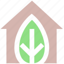 building, eco, ecology, environment, green, green house, home, house, leaf