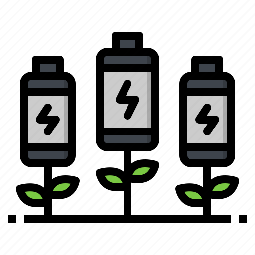 Battery, energy, nature, plant, sprout icon - Download on Iconfinder