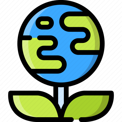 Earth, plant, ecology, globe, planet, growth, spring icon - Download on Iconfinder