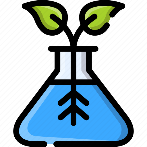 Leaf, flask, plant, flask glass, ecology, eco, biology icon - Download on Iconfinder