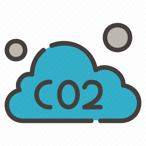 Co2, cloud, carbon dioxide, pollution, gas, smog, environment icon - Download on Iconfinder