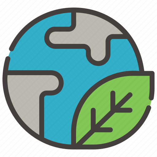 Earth, globe, planet, green, nature, leaf, ecology icon - Download on Iconfinder