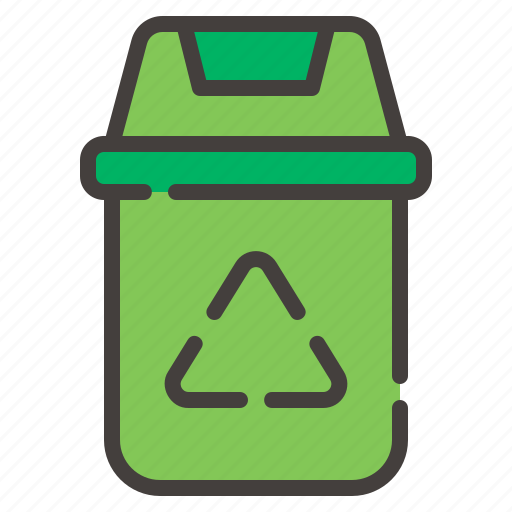 Recycle, bin, trash, garbage, can, trash can, dustbin icon - Download on Iconfinder