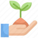 eco, ecology, energy, green, growth, nature, plant on hands