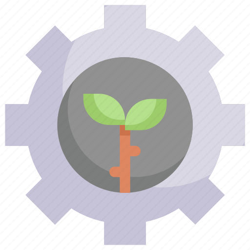 Eco, ecology, energy, gear, nature, process, setting icon - Download on Iconfinder