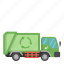 ecology, green, transport, truck, truck garbage 
