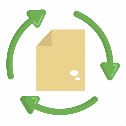 Eco, ecology, green, recycle, recycle paper icon - Download on Iconfinder