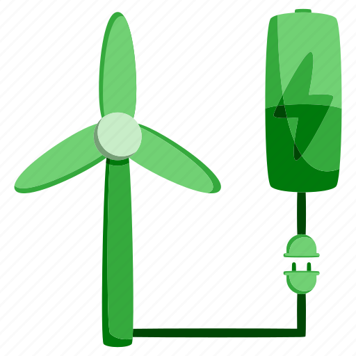 Battery, ecology, electric, electricity, energy, power, windmill icon - Download on Iconfinder
