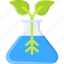 leaf, flask, plant, flask glass, ecology, eco, biology, science, laboratory 