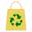 bag, ecology, nature, recycle, sign, paper, shop 