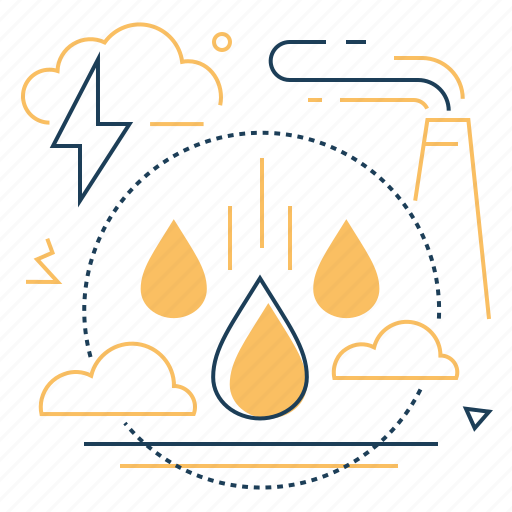 Factory, pollution, rain, water icon - Download on Iconfinder
