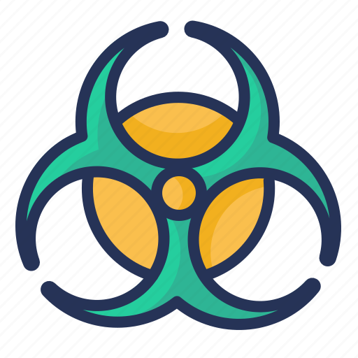 biohazard symbol green